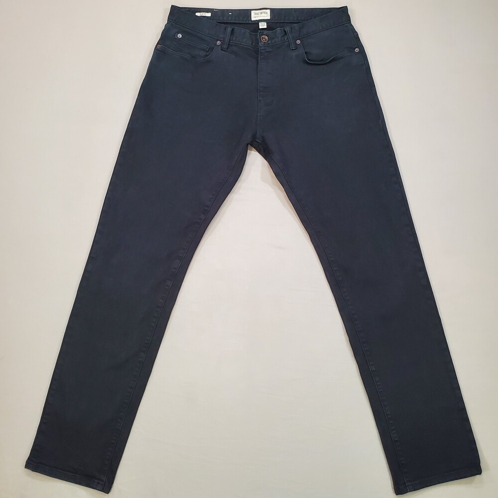 Todd Snyder Jeans Mens 32x32 Slim Fit Black 5 Pocket Stretch Denim Lightly Faded